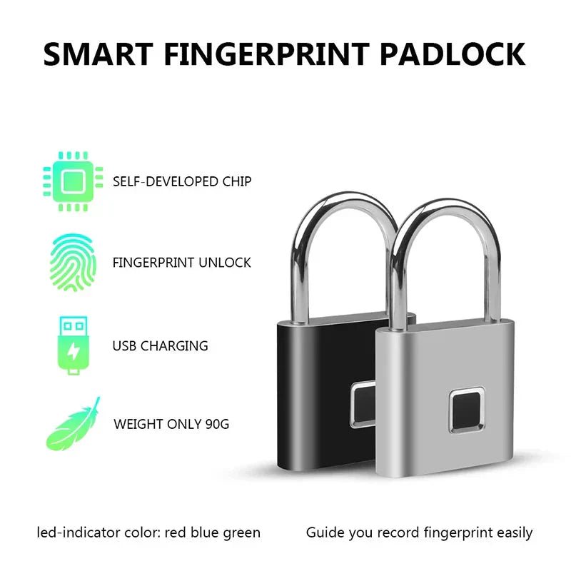 Smart Fingerprint Padlock - UniHaven, USA