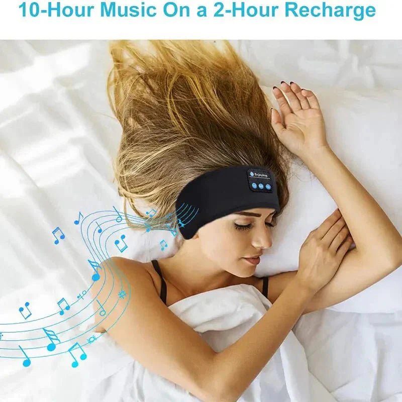 Bluetooth Sleep Headband – Wireless Headphones, Built - In Speakers, Comfortable Fabric, 10 - Hour Battery Life - UniHaven, USA
