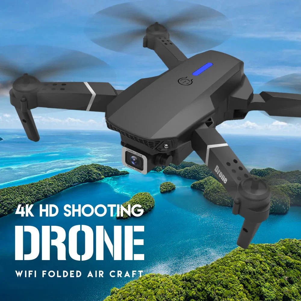 E88 Pro Foldable Quadcopter Drone - WIFI FPV, HD 4K Camera, Altitude Hold - UniHaven, USA