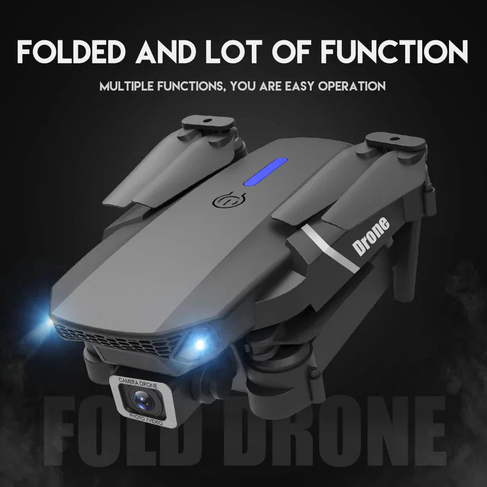 E88 Pro Foldable Quadcopter Drone - WIFI FPV, HD 4K Camera, Altitude Hold - UniHaven, USA