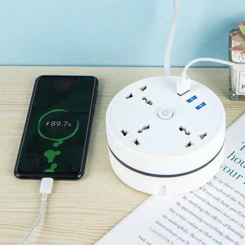 EU Plug AC Outlet Smart Home Power Strip – Multipurpose Electrical Extension Cord with USB Ports & Fast Charging - UniHaven, USA