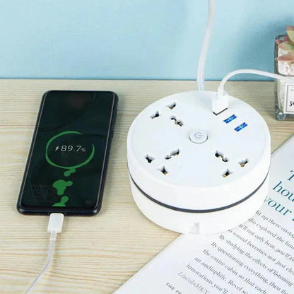 EU Plug AC Outlet Smart Home Power Strip – Multipurpose Electrical Extension Cord with USB Ports & Fast Charging - UniHaven, USA
