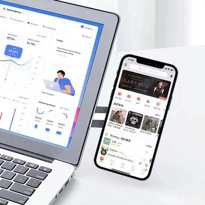 Metal Expansion Phone Stand for Laptop and Tesla Vehicles - Magnetic Folding Phone Holder with 15W Fast Charger - UniHaven, USA