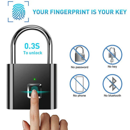 Smart Fingerprint Padlock - UniHaven, USA