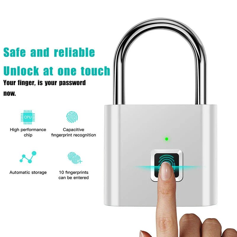 Smart Fingerprint Padlock - UniHaven, USA