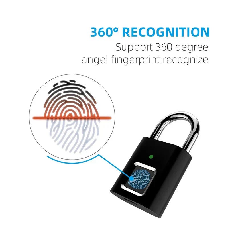 Smart Fingerprint Padlock - UniHaven, USA