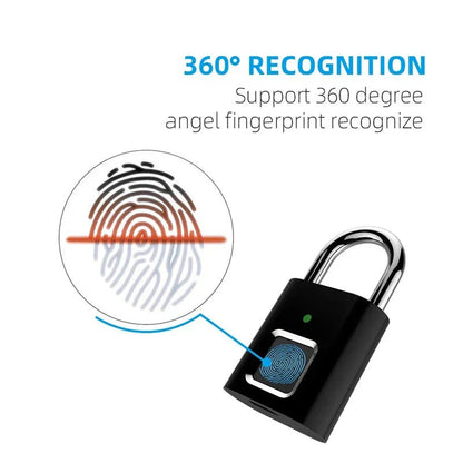 Smart Fingerprint Padlock - UniHaven, USA